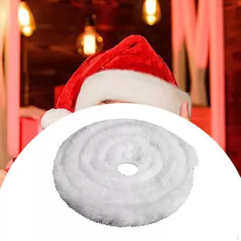 Рождественские полоски искусственного меха шириной 5 см для отделки пальто гирляндами венками чёрный