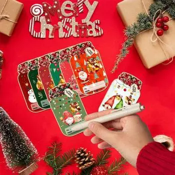 Рождественские поздравительные открытки. Бумажные открытки в форме банки Мейсона с герметичными пакетами для сладостей. Набор поздравительных открыток с Рождеством для детей, семьи и друзей. S