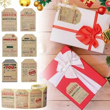 Рождественские праздничные наклейки, веселые рождественские наклейки для рождественских вечеринок, подарки для мальчиков и девочек One Size хаки
