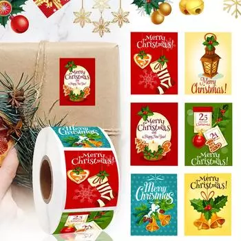 Рождественские праздничные наклейки, веселые рождественские наклейки для рождественских вечеринок, подарки для мальчиков и девочек One Size