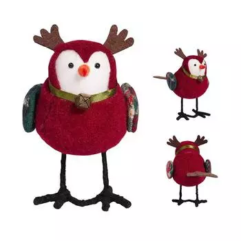 Рождественские птицы украшения стола Рождественские птицы украшения стола Милые яркие рождественские птицы из ткани украшения стола