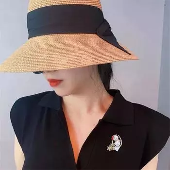 Рождественские сани Снеговик Брошь