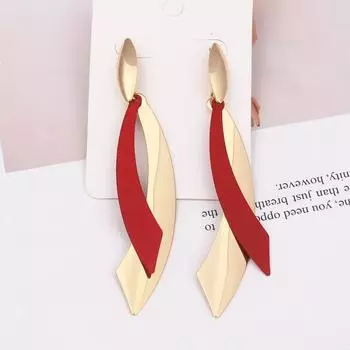 Рождественские серьги-капли для женщин, длинные стильные простые универсальные персонализированные ювелирные изделия в европейском и американском стиле для женщин, подарок белый