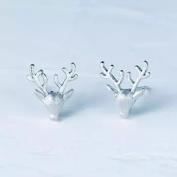 Рождественские серьги в виде пряничного человечка в виде лося, темпераментные, милые, фестивальные
