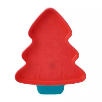 Рождественские сервировочные блюда Конфетница Блюдо Поднос Блюдо Сервер Фрукты Печенье Торт Red Christmas Tree