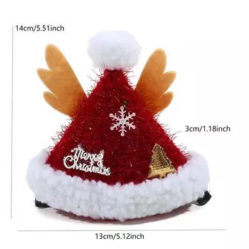 Рождественские шапки, заколки для волос, детские открытки, украшения для одежды, праздничные головные уборы Wings