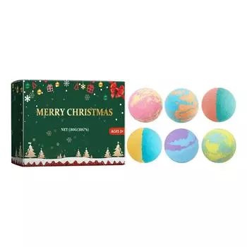 Рождественские шарики для ванны Пузырьковый душ Увлажняющий Цветочный Долговечный Растительный Нежный белый