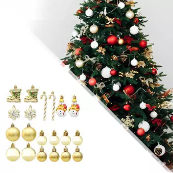 Рождественские шары для подвешивания, маленькие подвески, наружное праздничное украшение gold 20pcs