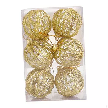 Рождественские шары, подвесные подвески, поделки, современный рождественский декор, набор безделушек для елки 8 cm