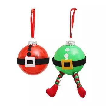 Рождественские шары Санта-Клаус DIY Шар Украшение для двора Уличное комнатное растение SQ37