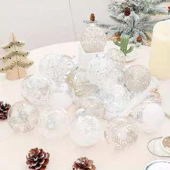 Рождественские шары, шарики шампанского для украшения елки, небьющиеся, для праздничного подарка на свадьбу 8cm красный