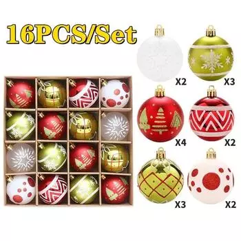 Рождественские шары, украшения на Рождество, елочные украшения, шар с блестками, украшение для домашней вечеринки, украшение комнаты в канун Рождества