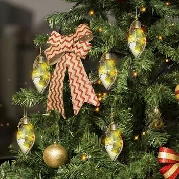 Рождественские шары, уникальные фигурные снежные шарики, подвесные украшения для вечеринок, украшения для праздников, домашний декор для 6.5x6.5x13cm