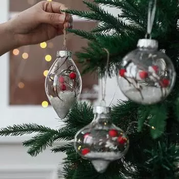 Рождественские шары, уникальные праздничные пластиковые рождественские шары с пришельцами, небьющиеся рождественские шары с тыквой, Рождественские шары с пришельцами на Рождество D