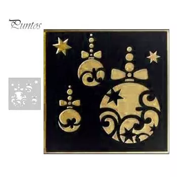 Рождественские шары Вырубной штамп DIY Скрапбукинг Тиснение Бумага Карты Трафарет Форма Декор