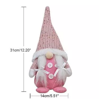 Рождественские шерстяные вязаные фигурки Санта-Клауса, витрина, гном, плюшевая кукла ручной работы, настольный декор