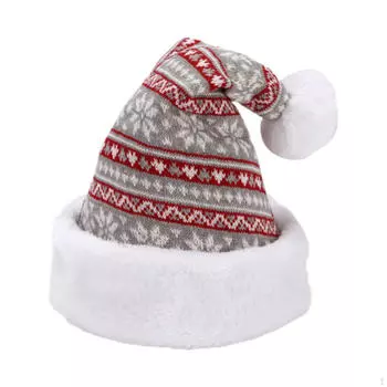 Рождественские шляпы, костюмы, принадлежности для Рождества, Санта-Клауса, праздничный фестиваль подарков Red White Snowflake