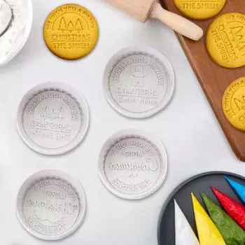 Рождественские штампы для печенья Yousheng 3D персонализированные помадка глазурь украшение патока кекс резак выпечка подарок для начинающих семья