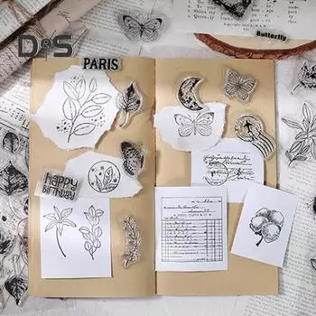 Рождественские штампы Набор штампов Изготовление открыток своими руками Фестивали Альбом Скрапбукинг Дни рождения Поздравительная открытка Простой в использовании трафарет D