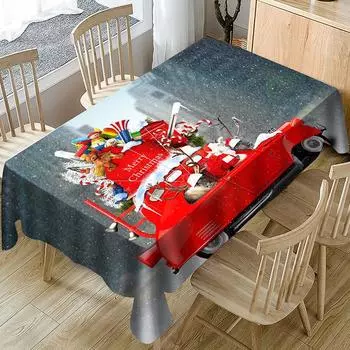 Рождественские скатерти, украшение в сочельник, камин, кухня, прямоугольный журнальный столик, устойчивые к пятнам скатерти 40x70cm15x27inch