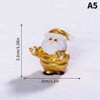 Рождественские смоляные микропейзажные миниатюрные украшения для дома и сада Санта-Клаус своими руками поделки декор