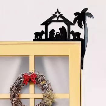 Рождественские стереоскопические настенные наклейки для украшения переключателей DIY Home Самоклеящиеся акриловые зеркала