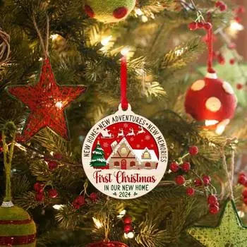 Рождественские свадебные украшения Наши первые рождественские свадебные украшения Элегантные деревянные рождественские украшения для B