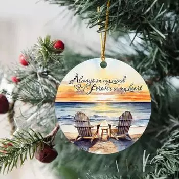 Рождественские свадебные украшения Наши первые рождественские свадебные украшения Элегантные деревянные рождественские украшения для пар Уникальная идея рождественского подарка B