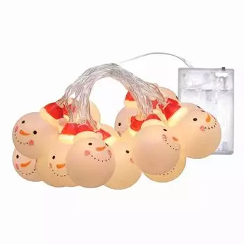 Рождественские светодиодные гирлянды Снеговик Крытый Открытый вечеринка Рождественская елка Декор красный