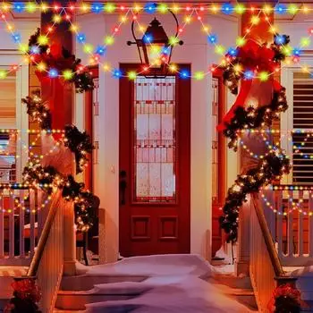 Рождественские светодиодные гирлянды USB 8 режимов перекрестные полукруглые провода гирлянды для патио сада свадьбы валентинки рождественской вечеринки декор