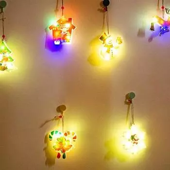 Рождественские светодиодные подвесные светильники Рождественские украшения Подвески Ночники для рождественской елки Уличный сад Водонепроницаемый декоративный светильник