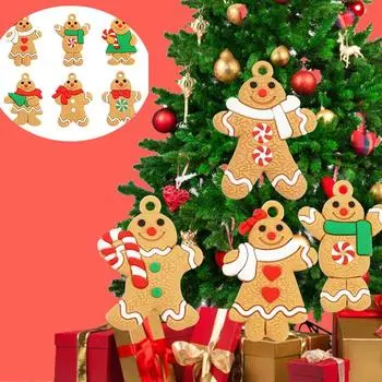 Рождественские тематические многостильные подвесные украшения для рождественской елки подвесные реквизиты 2025 новогодние украшения для вечеринки подарки Navidad Natal