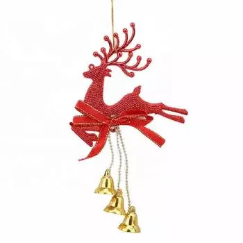 Рождественские товары 2025 Рождественский олень Подвеска Дерево Год Декор Подвеска Украшение Декоративный Новый V2K7 Silvery-One size
