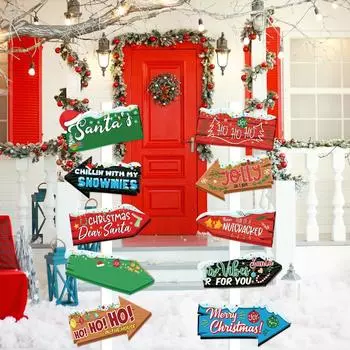 Рождественские украшения - 10 шт. подвесные украшения для рождественской елки праздничные рождественские украшения рождественские украшения декор для дома One Size