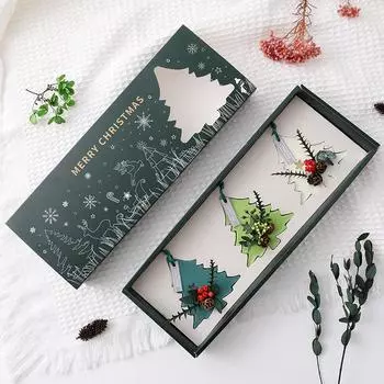 Рождественские украшения Ароматерапевтический воск хлопья Подарочная коробка Домашний гардероб Дезодорирующий аромат Твердый ароматерапевтический воск Рождественский подарок