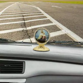 Рождественские украшения Автомобильные металлические украшения Многоцелевой цинковый сплав Коллекционный домашний настольный Style A