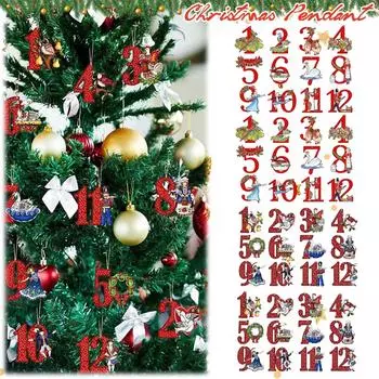 Рождественские украшения Деревянные ретро-украшения Рождественские подарки Деревенские деревянные елочные украшения One Size