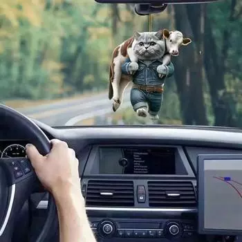 Рождественские украшения для дома и елки Акриловые плоские подвесные украшения для автомобилей Украшения для сумок