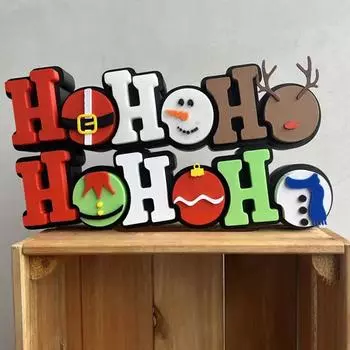 Рождественские украшения для дома, напечатанные на 3D-принтере Рождественские украшения One Size