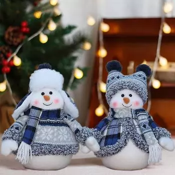 Рождественские украшения для дома, вечеринки, книжная полка, изысканная синяя серия, уникальные украшения