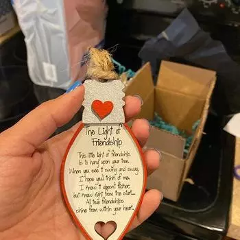 Рождественские украшения для друзей 2025 года - Рождественские памятные подарки для друзей для женщин Рождественские украшения для дружбы красный