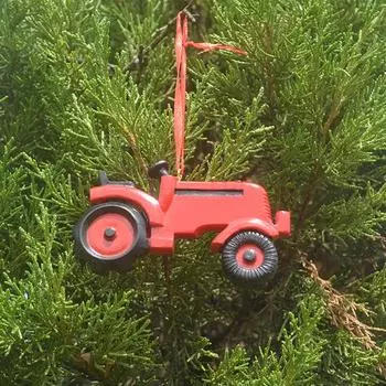 Рождественские украшения для грузовиков Yousheng, красные/зеленые смоляные подвесные украшения для грузовиков, поделки из машин, декор для рождественской елки для новогодних вечеринок A