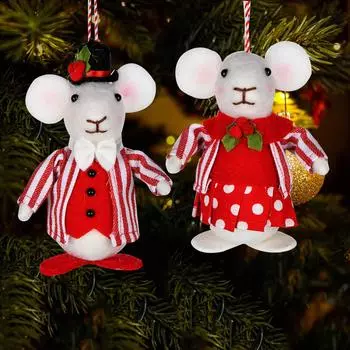 Рождественские украшения для кукол, подвесной знак One Size