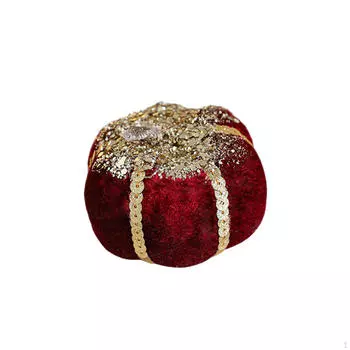 Рождественские украшения для стола, фигурка из пенопласта, предмет для полки, столешница, фигурка для дома, Red Pumpkin