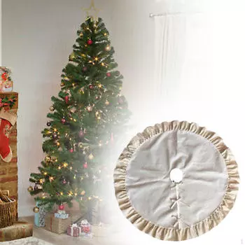 Рождественские украшения для юбки, ковер для домашних праздников Solid Color 92cm
