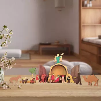 Рождественские украшения для вертепа Иисус для полок