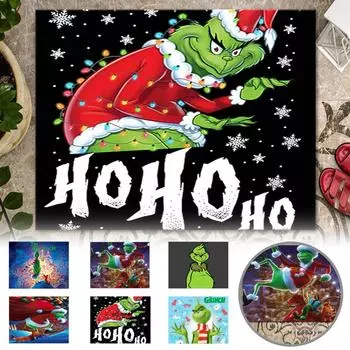 Рождественские украшения, дверной коврик в помещении и на открытом воздухе, легко чистится, устойчив к пятнам и выцветанию, декор для вечеринок One Size