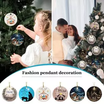 Рождественские украшения, елочные украшения, акриловые религиозные рождественские украшения, рождественские сценические украшения - религиозные подарки для женщин One Size