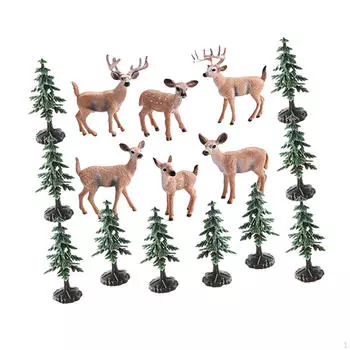 Рождественские украшения, фигурки оленей, украшения для рабочего стола, мини-имитация, поделки, Сказочный сад своими руками для Red Deer