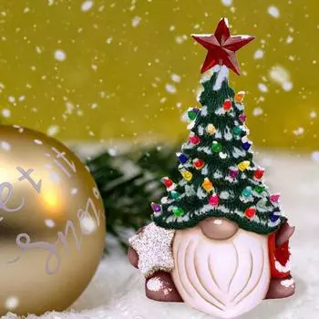 Рождественские украшения гномы Рождественская елка Украшение из смолы Домашнее искусство Подарки One Size